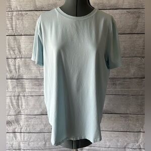 Lululemon pale blue boxy short sleeve tee